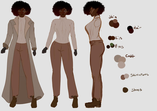 Full Body Character Concept Sheets (Flat Colors)
