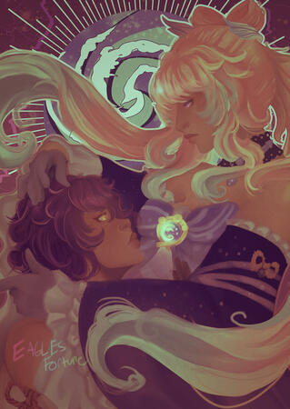 Kokomi and Sara from Genshin Impact